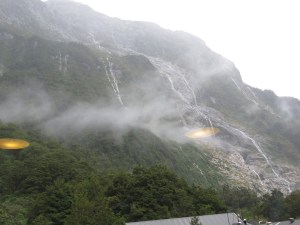 Waterfalls above Quintin Lodge